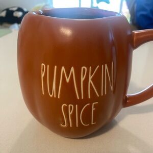 Rae Dunn pumpkin shaped Pumpkin Spice mug